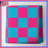 Pink Blue Checkered Quilted Bedspread All Sizes-130510174