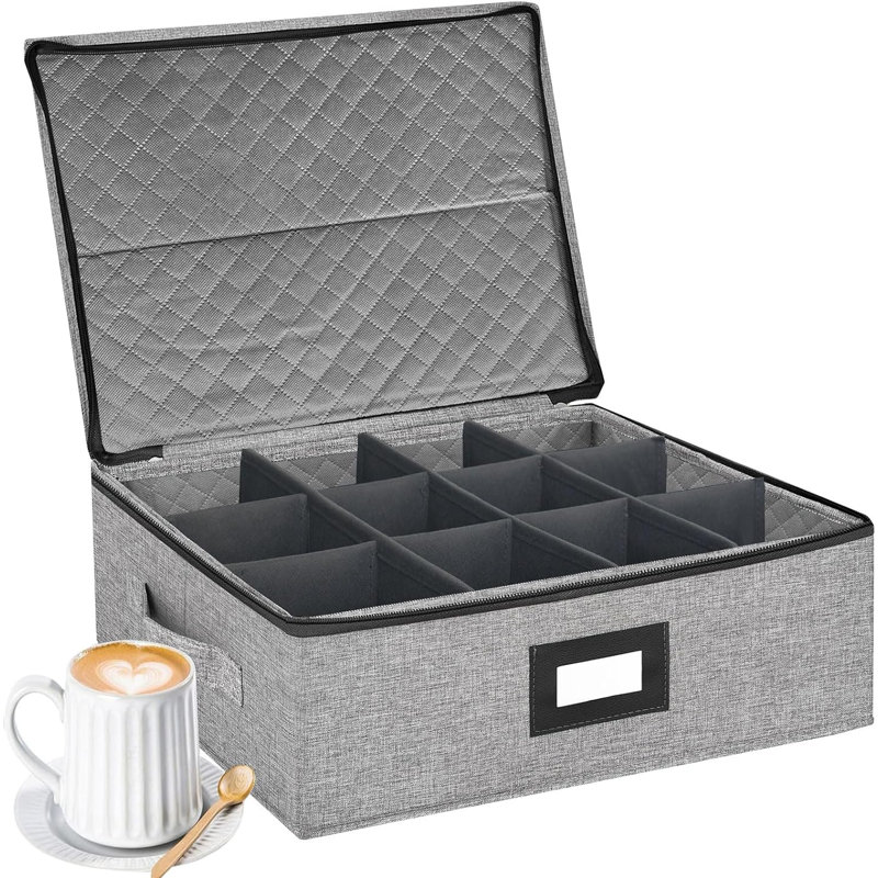 Rangement de tasses en tissu