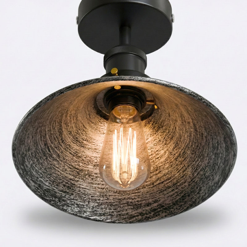 Langleyville Flush Mount, Brushed Silver