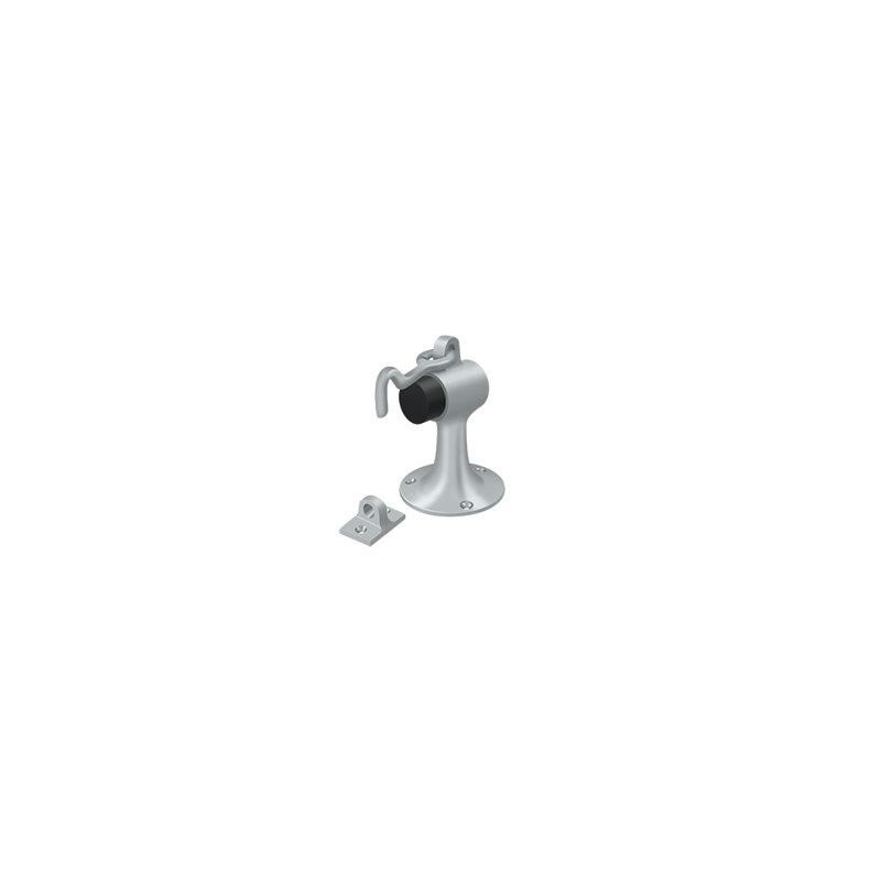 Door Stop, Brushed Chrome