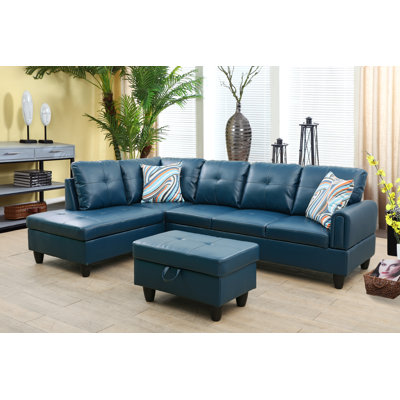 Jayzen 3 - Piece Vegan Sectional
