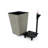 2 Hand Woven Self-Watering Planters - Gray For Indoor And Outdoor Beauty Stabilized Construction Smart Planter Duo & Weather Easy To Care-2123827170