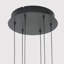 Kanise 3-Light Modern Chandelier Rectangular Black Cage Kitchen Island Pendant with Remote-205194047
