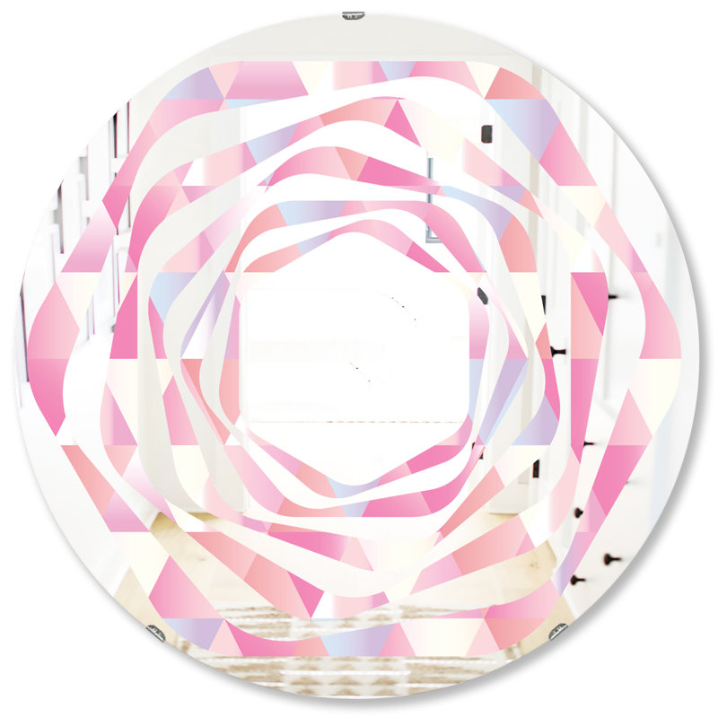 Miroir mural Diamond VI Whirl, H 31,5 po x l po