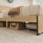 Full/Queen Bed Frame with Rattan Headboard, Platform Bed Frame, Mid Century Bed Frame with 2 Storage Drawers, Large Under-Bed Space, No Box Spring Needed, Easy Assembly-194621839