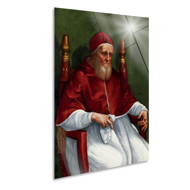 Portrait Of Julius II by Raphael Sanzio - No Frame Painting, Plastic/Acrylic, 100cm H x 70cm W