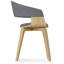 Lowell Bentwood Upholstered Dining Chair with Curved Backrest in Mid-Century Modern Style-1046673528
