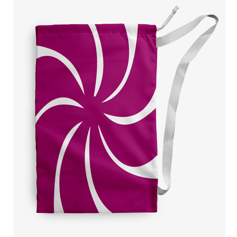 Fabric Laundry Bag with Handles, Small (29" H x 18" W), Pink