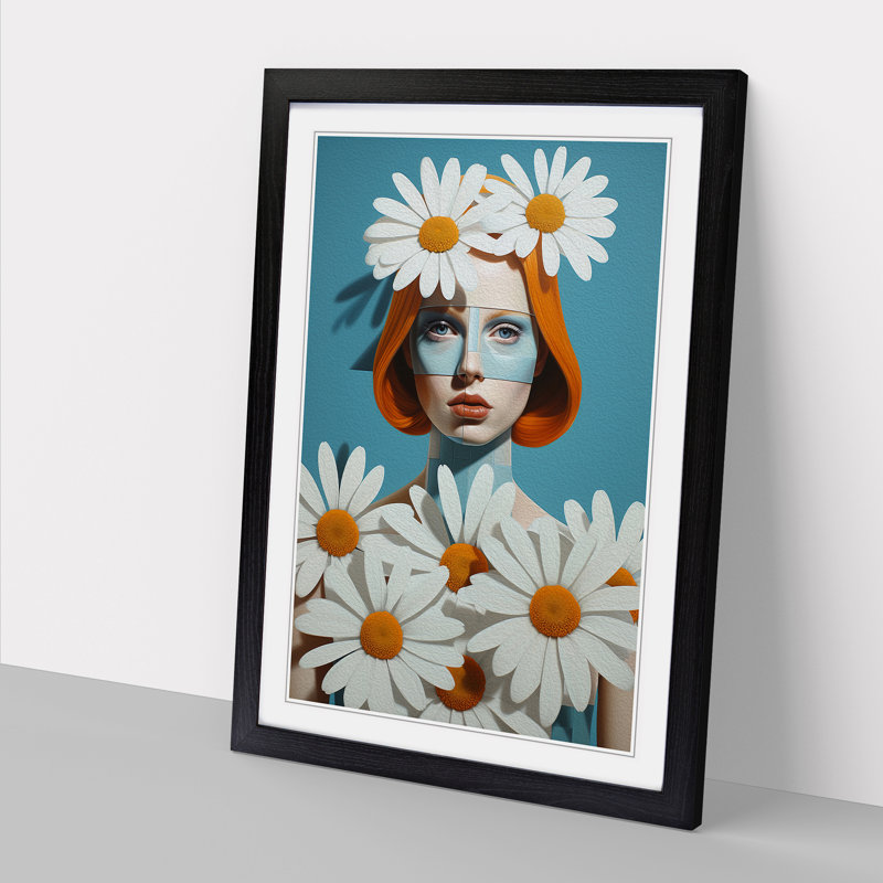 Single Picture Frame Print on Wood, Black Framed, 64cm H x 46cm W