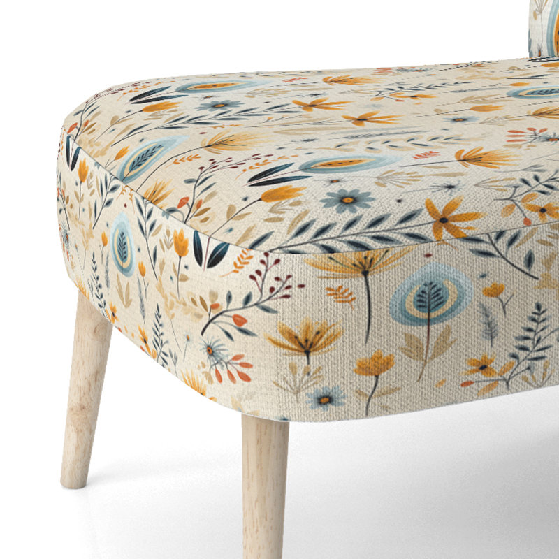 Chaise d'appoint rembourrée Boho