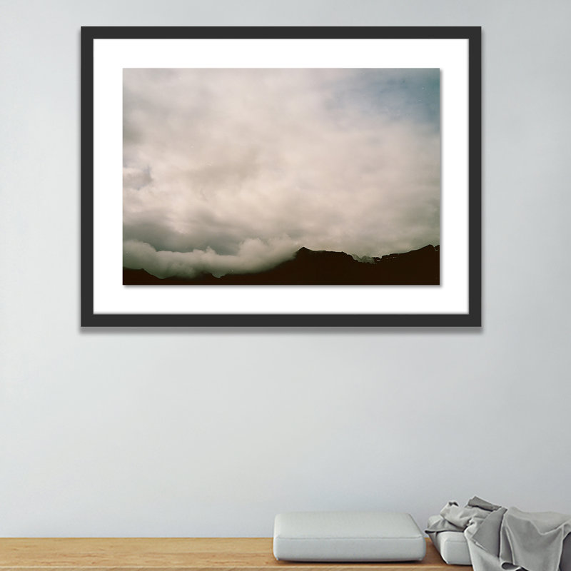 Clouds 5 Print by Riley Ryan, Black, 36" H x 48" W x 2.5" D