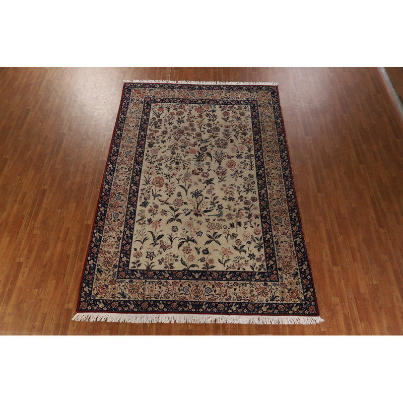 Tapis traditionnel à teinture végétale pré-1900 8 x 12