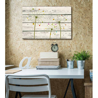 Pissenlit, art déco, fleurs, art rustique