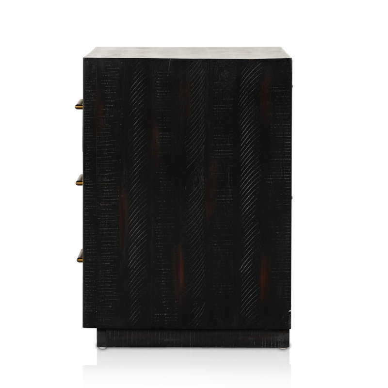 Suki 3 - Drawer Solid Wood Nightstand