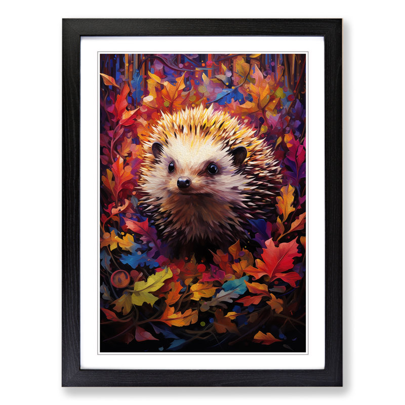 Hedgehog Abstract - Framed Print