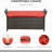 Red 27 Gallon Patio Storage Bench With Handles And Cushion, Composed Of Outdoor Pe For A Charming Area Carton, Cushion