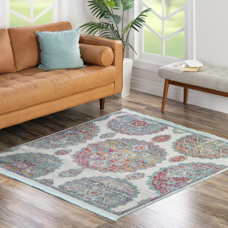 Floral Indoor Rug, Square 8'2"