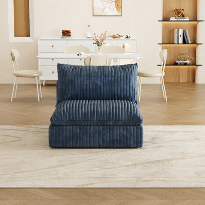 Canapé Cloud, tissu velours côtelé, sièges profonds