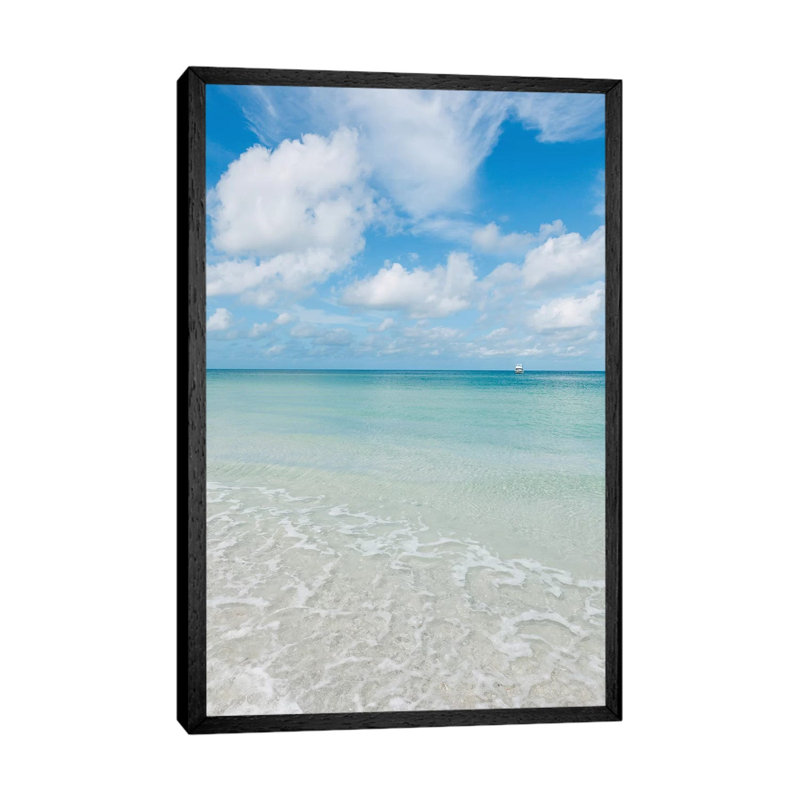 Florida Ocean View VII by Bethany Young - Print on Canvas, Black Framed, 66.04cm H x 45.72cm W x 3.81cm D