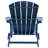 HDPE Folding Adirondack Chair With Cup Holder,Weather-Resistant, Low Maintenance,Supports Up To 400Lbs-583308212