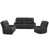 3 pièces: chaise, causeuse, canapé