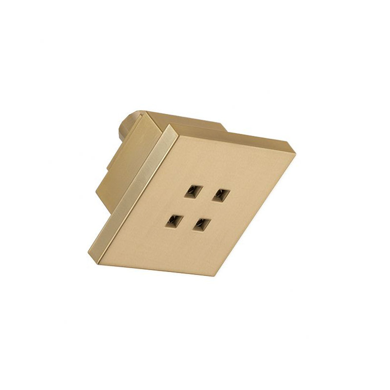 Universal Showering Components Rain Fixed Shower Head, Brilliance Champagne Bronze