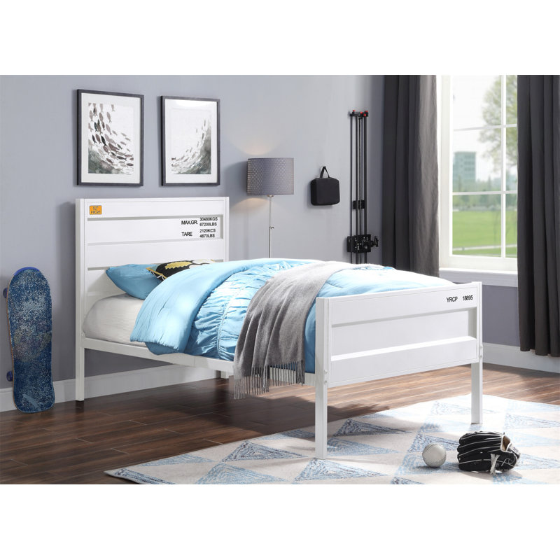 Cargo White Finish Full Bed, White