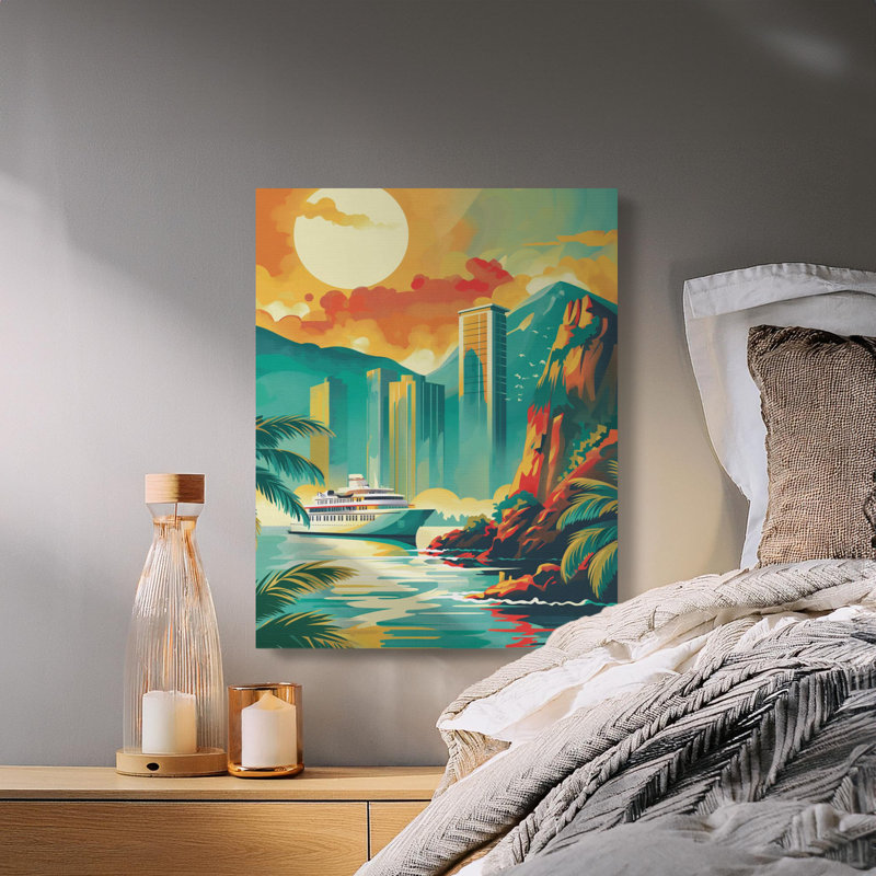1 Piece Wrapped Canvas Wall Art Set, 76.2 cm H x 60.96 cm W