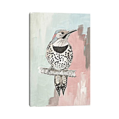 " Beige Woodpecker I " by Patricia Pinto