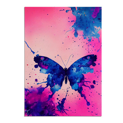 Splashed Butterfly No.3 Abstract - Wall Art