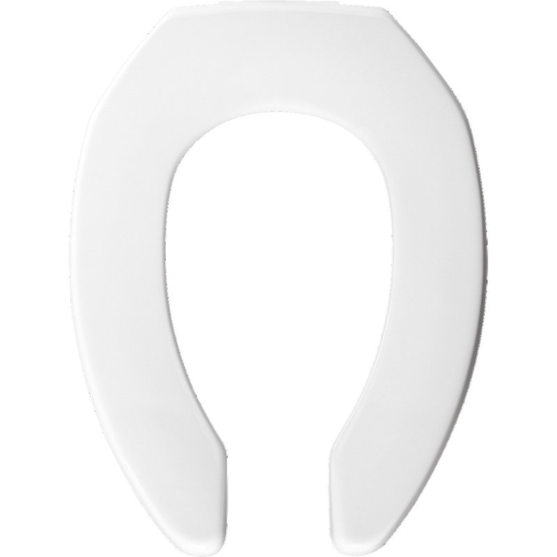 Siège de toilette allongé en plastique