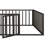Diocles Metal Floor Bed Frame with Fence & Door-887592369-887592374