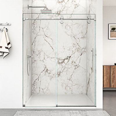 Frameless Single Sliding Shower Door
