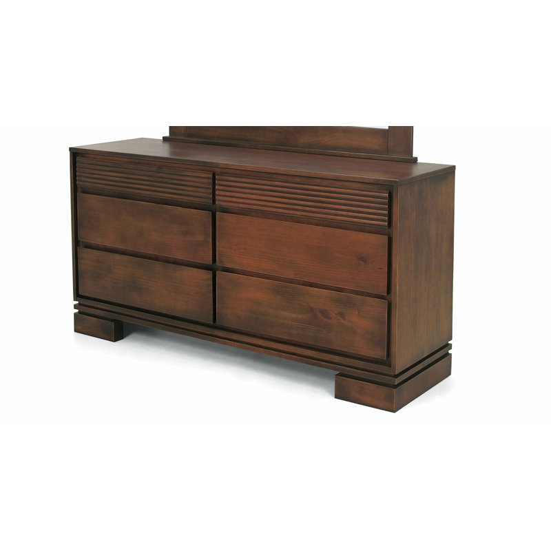 Commode double 6 tiroirs Vienna, Cannelle