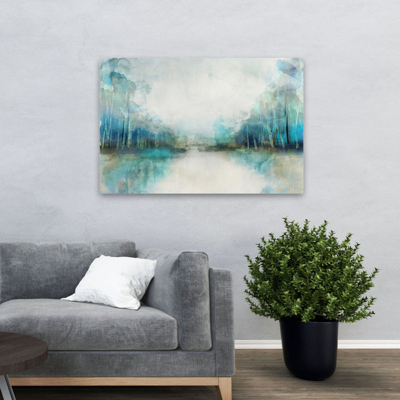 Forêt et arbres, horizon subtil, H 48 po x l 32 po
