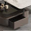 Table basse rotative télescopique moderne et luxueuse