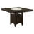 Sophisticated 5-Piece Set - Square Counter Height Dining Set Cappuccino, Designed For Style And Comfort Fathema 5-Piece Square Counter Height Dining Set Cappuccino