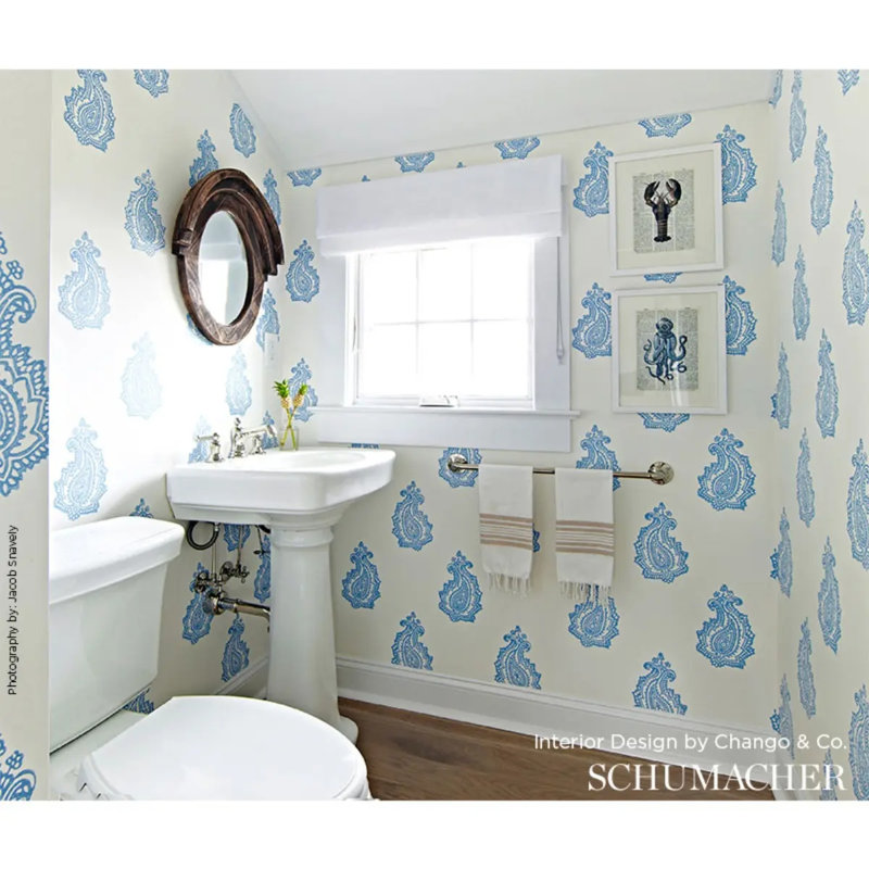 Madras Paisley Wallpaper, Delft