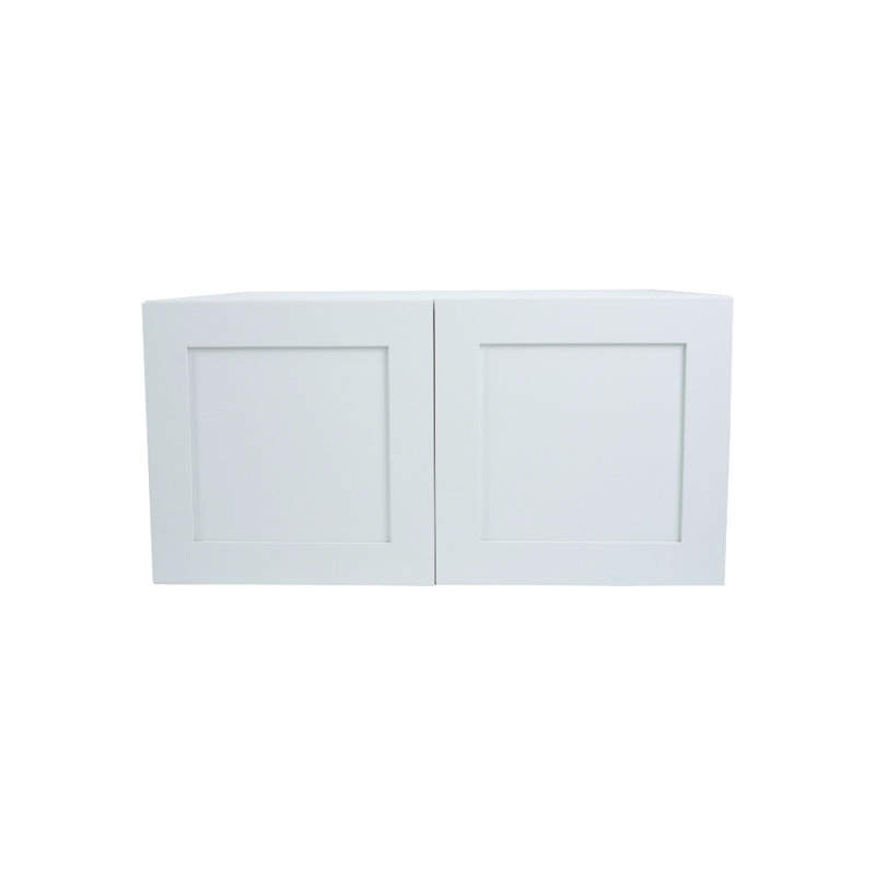 Armoire de cuisine murale à montage sur panneau 36 po x 18 po Everest White Shaker (l 36 po x P 24 po x H 18 po) Everest