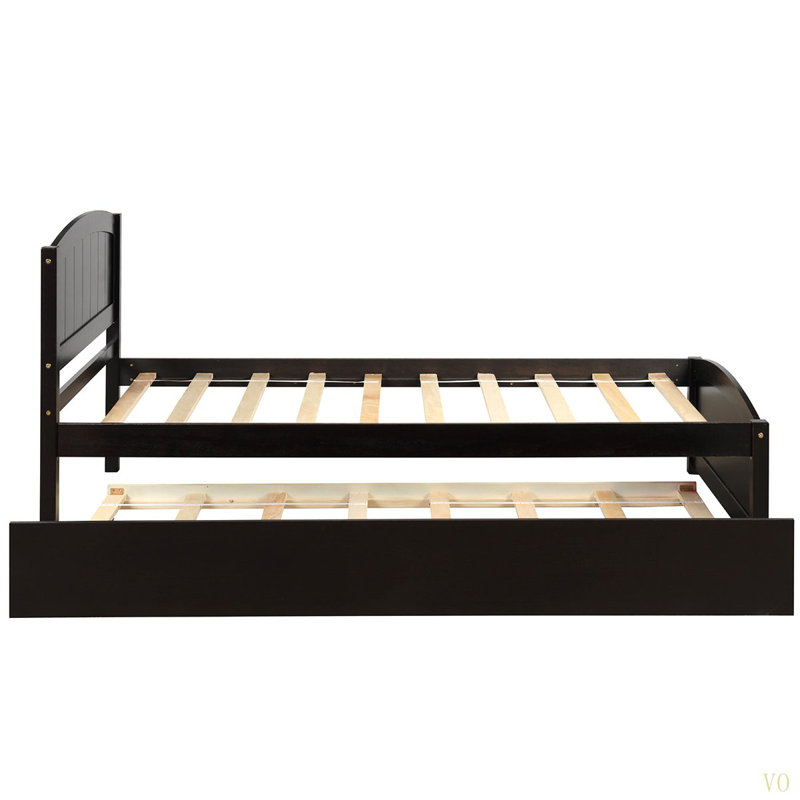 Platform Bed with Trundle, Espresso