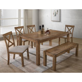 Hostetler 6 - Person Four Leg Dining Set