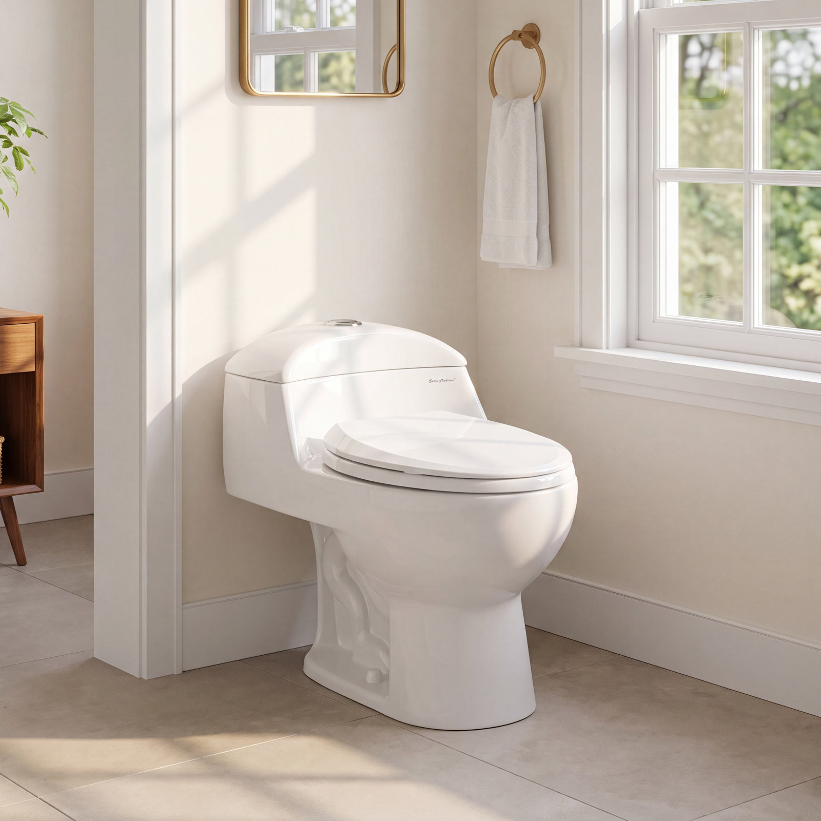 Château 1-Piece Dual-Flush Toilet, White