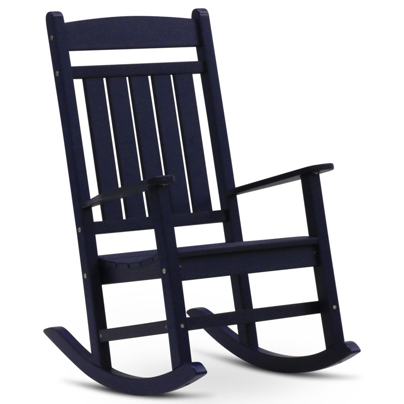 Chaise berçante classique Catelyn, Bleu marine