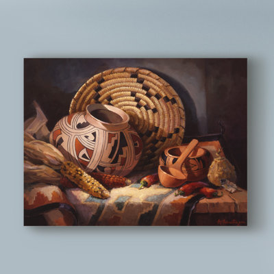 'Casa Grande Pot' Graphic Art Print on Wrapped Canvas