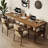 Solid wood double desk with double-layer storage-480644851