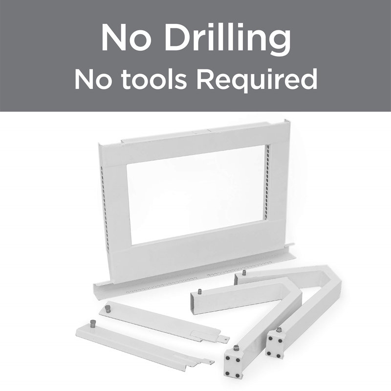 White Heavy-Duty Window Air Conditioner Support Bracket