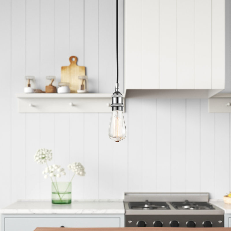 Waterville 1 - Light Single Pendant, Polished Chrome
