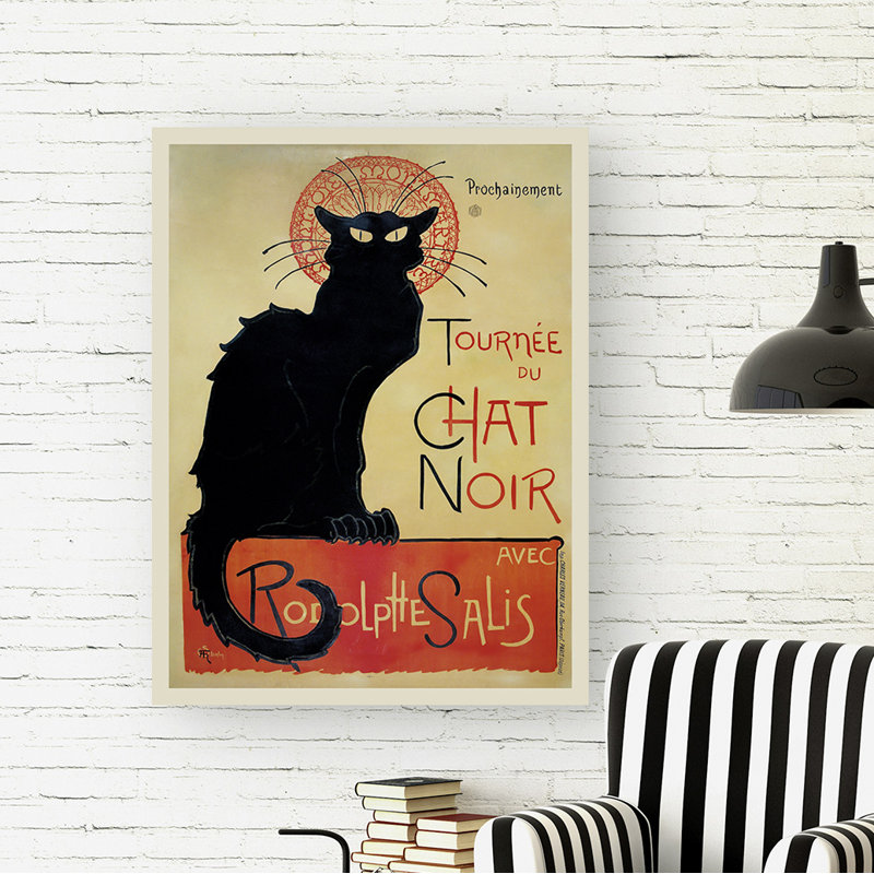 Tournée Du Chat Noir by Théophile Alexandre Steinlen - Wrapped Canvas Print, 100cm H x 70cm W x 4cm D