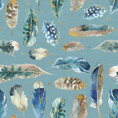 Plumes Indigold turquoise