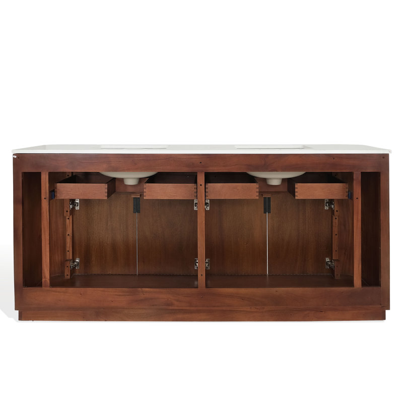 Meuble-lavabo cannelé Stesha, L 72 po